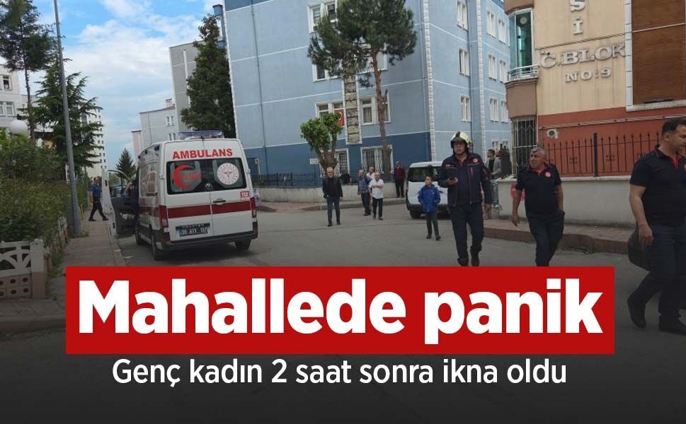 Mahallede panik: Genç kadın 2 saat sonra ikna oldu
