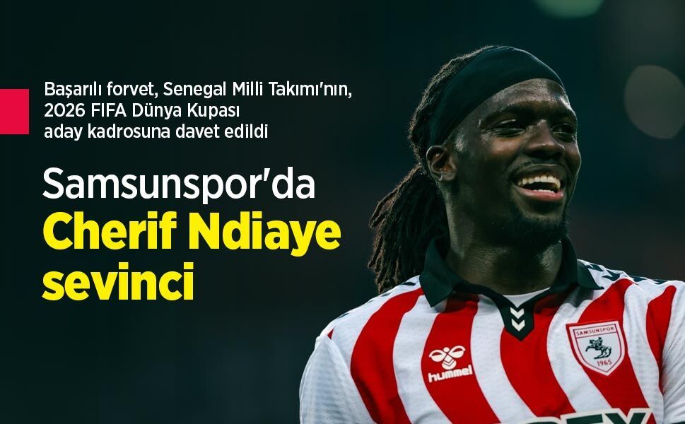 Samsunspor'da Cherif Ndiaye sevinci