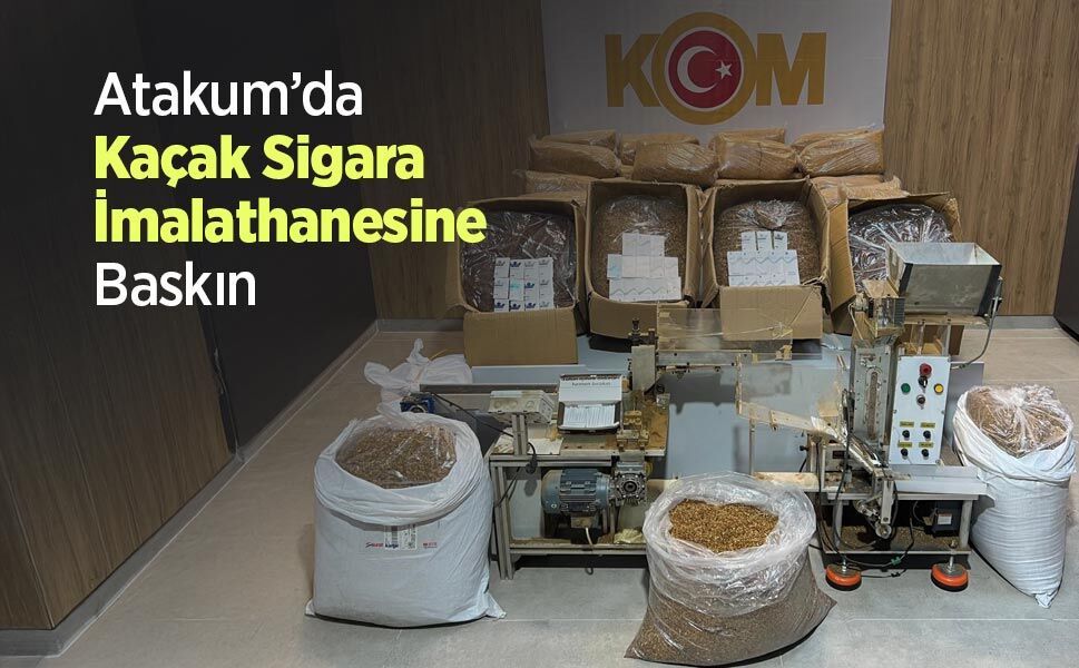 Atakum’da Kaçak Sigara İmalathanesine Baskın