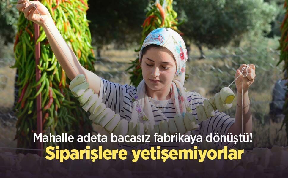 Mahalle adeta bacasız fabrikaya dönüştü! Siparişlere yetişemiyorlar