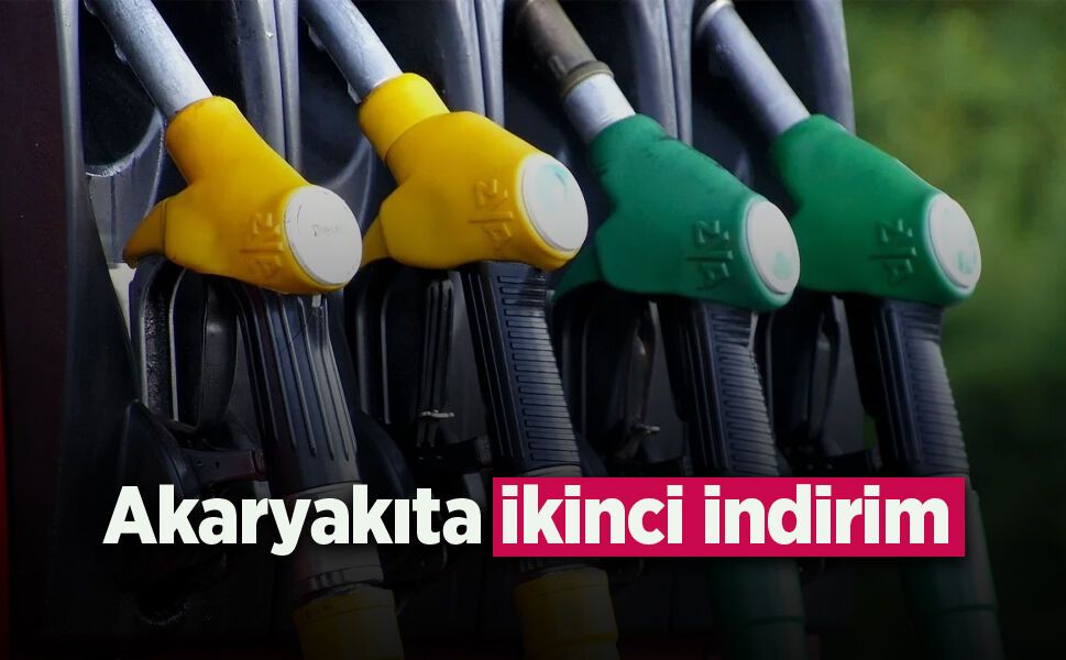 Akaryakıta ikinci indirim