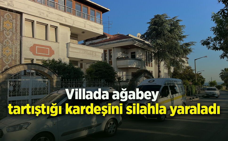 Villada ağabey tartıştığı kardeşini silahla yaraladı