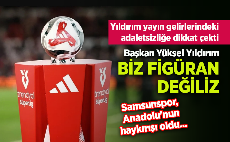Yıldırım yayın gelirlerinde ki adaletsizliğe dikkat çekti ...