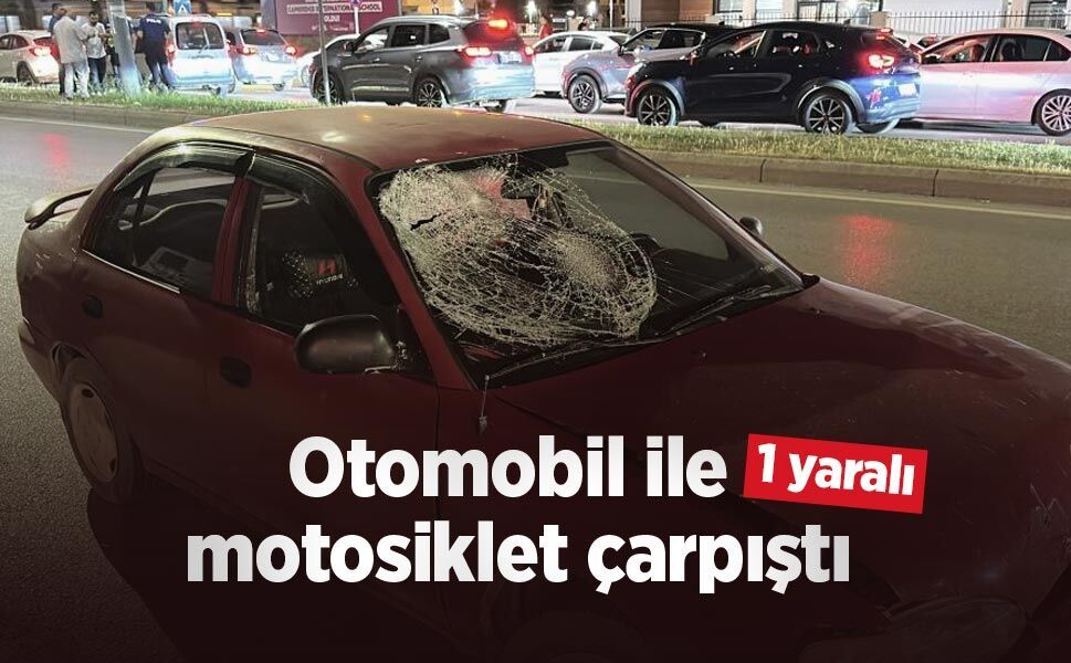Otomobil ile motosiklet çarpıştı:1 yaralı - samsunhaber.com