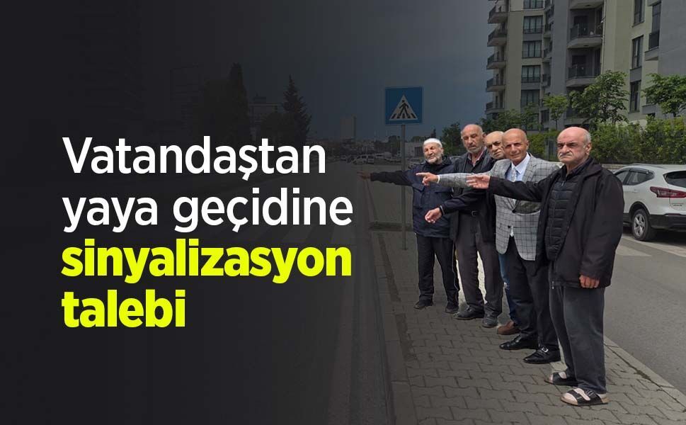 Vatandaştan yaya geçidine sinyalizasyon talebi