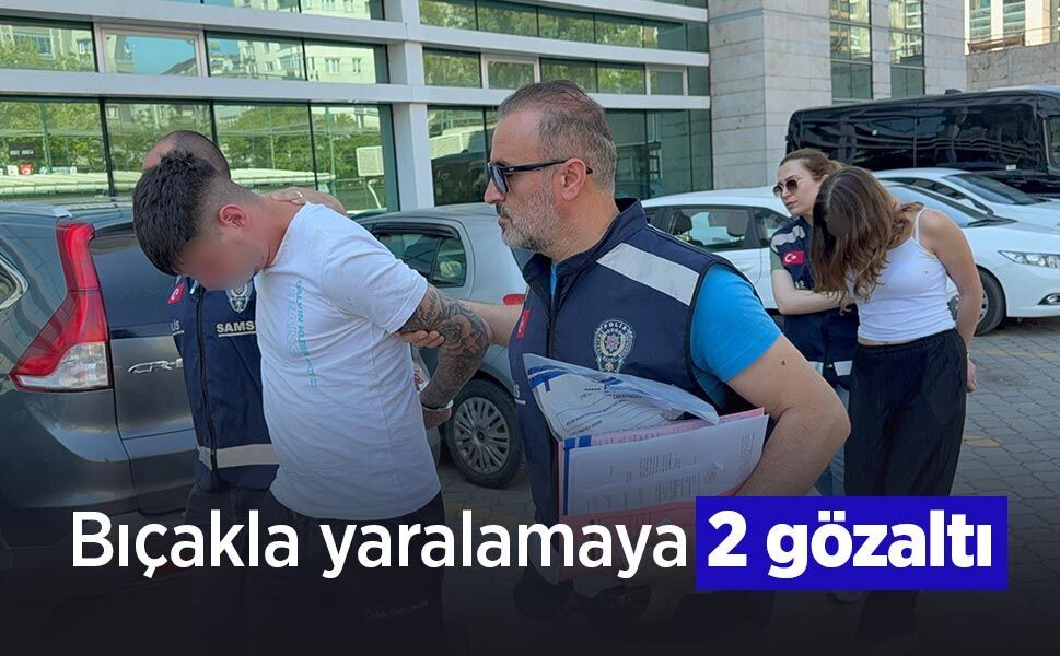 Bıçakla yaralamaya 2 gözaltı