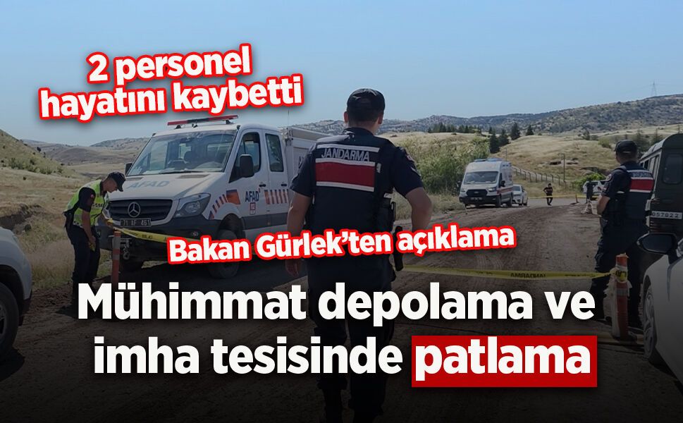 Mühimmat depolama ve imha tesisinde patlama
