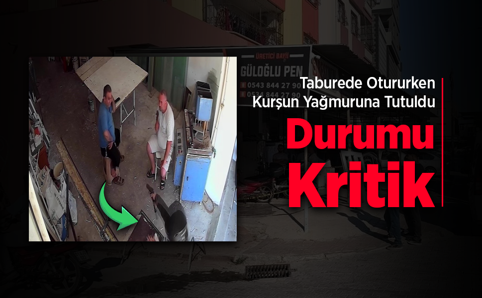 Taburede otururken silahlı saldırıya uğradı: O anlar kamerada