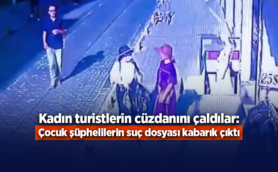 Turistlerin Cüzdanını Çalan İki Çocuğun Suç Kaydı Pes Dedirtti