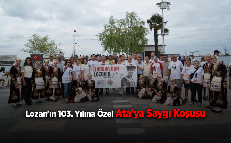 Samsun'da Lozan'ın 103. yılında Ata'ya Saygı Koşusu düzenlendi
