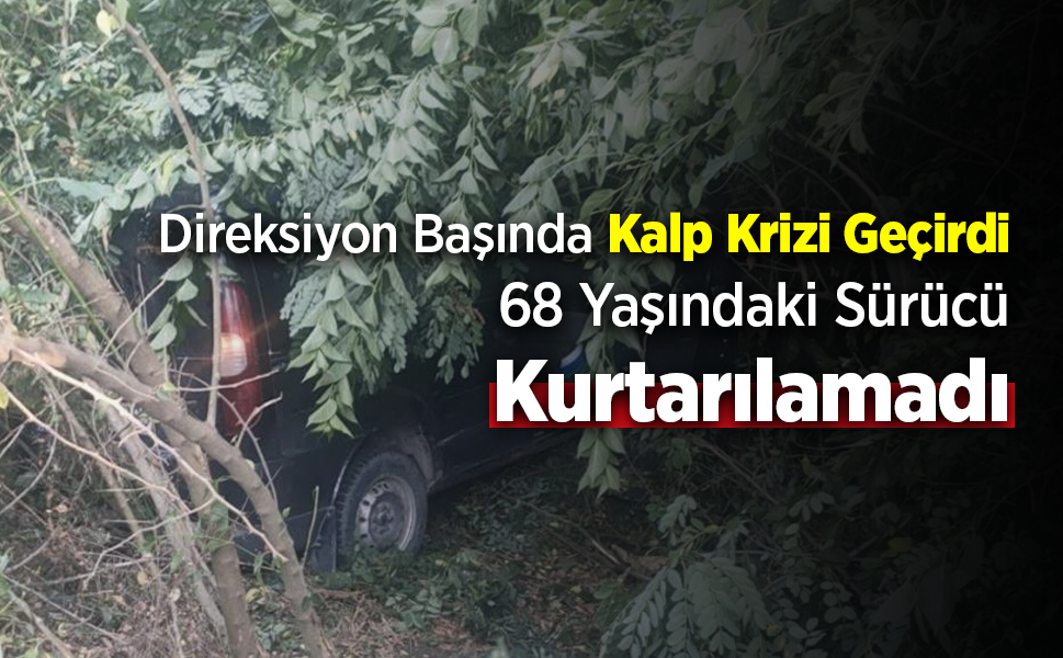 Samsun'da Kalp Krizi Geçiren Kamyonet Sürücüsü Kazada Hayatını Kaybetti