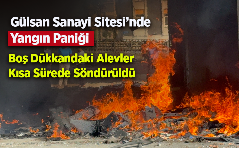 Samsun Gülsan Sanayi Sitesi’nde Yangın Paniği: Boş Dükkandaki Alevler Kısa Sürede Söndürüldü