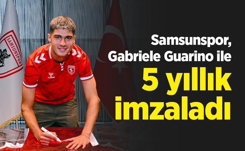 Samsunspor, Gabriele Guarino ile 5 yıllık imzaladı