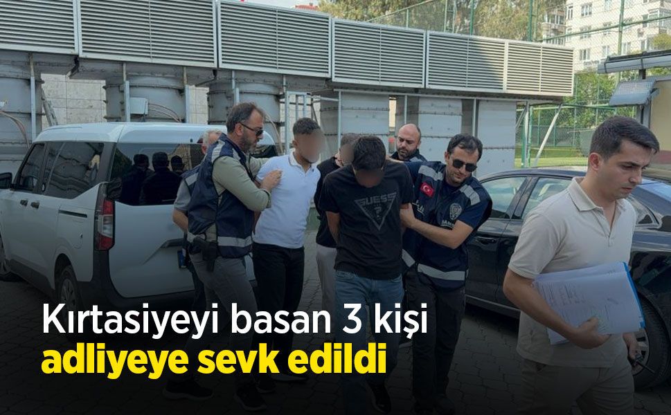 Kırtasiyeyi basan 3 kişi adliyeye sevk edildi