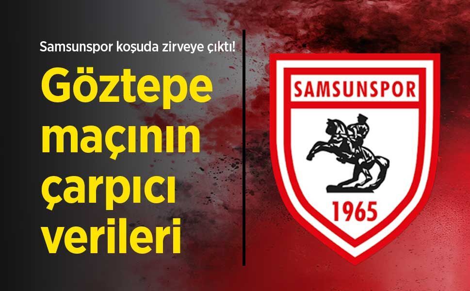 Samsunspor koşuda zirveye çıktı! Göztepe maçının çarpıcı verileri