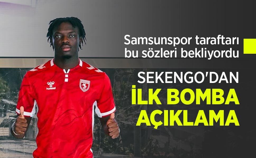 Samsunspor taraftarı bu sözleri bekliyordu, SEKENGO'DAN İLK BOMBA AÇIKLAMA