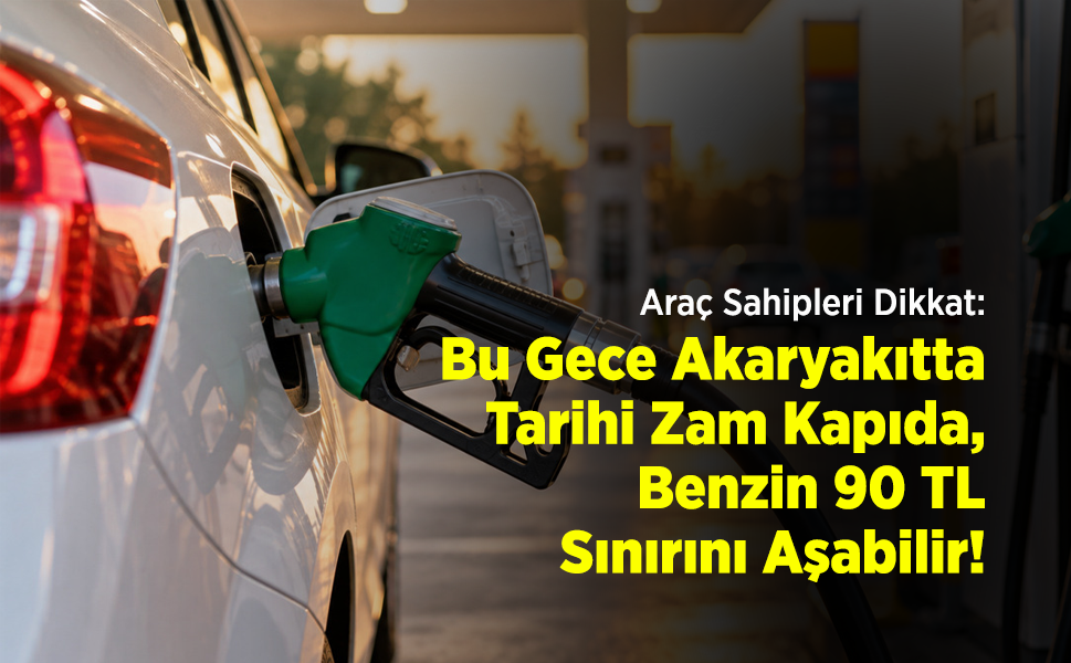 Araç Sahipleri Dikkat: Bu Gece Akaryakıtta Tarihi Zam Kapıda, Benzin 90 TL Sınırını Aşabilir!