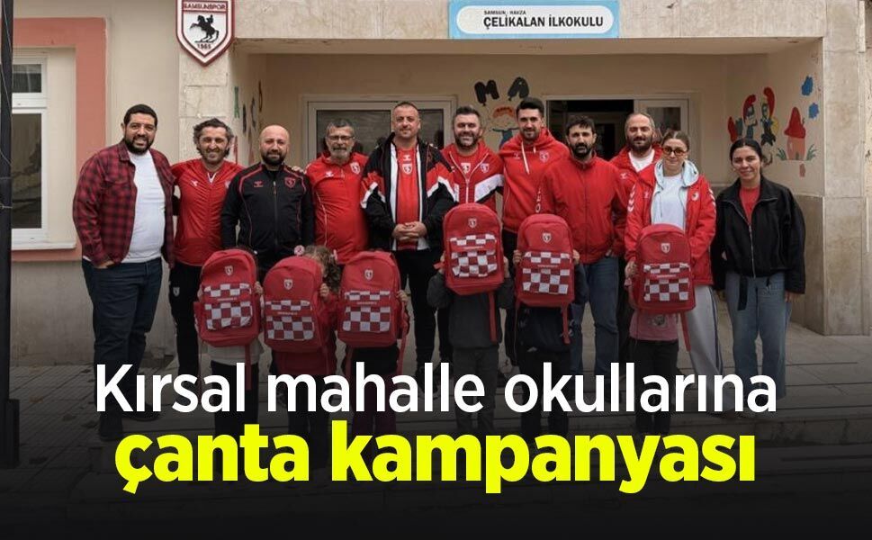 Kırsal mahalle okullarına çanta kampanyası