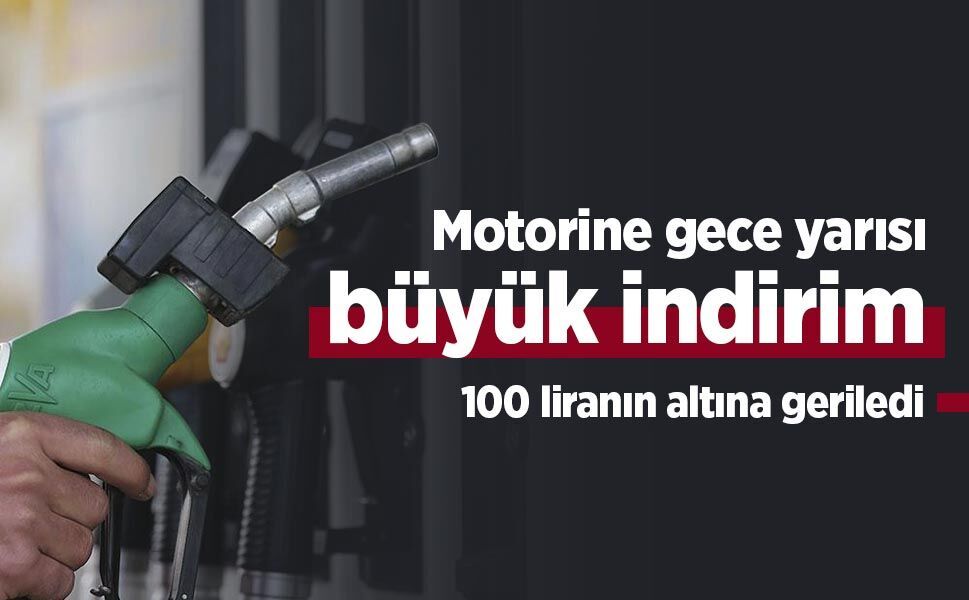 Motorine gece yarısı büyük indirim: 100 liranın altına geriledi