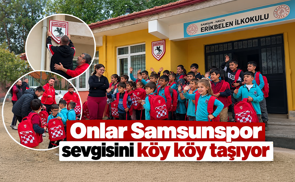 “Bu şehrin çocukları Samsunsporludur”: Atatürklü arma köy okullarına taşınıyor