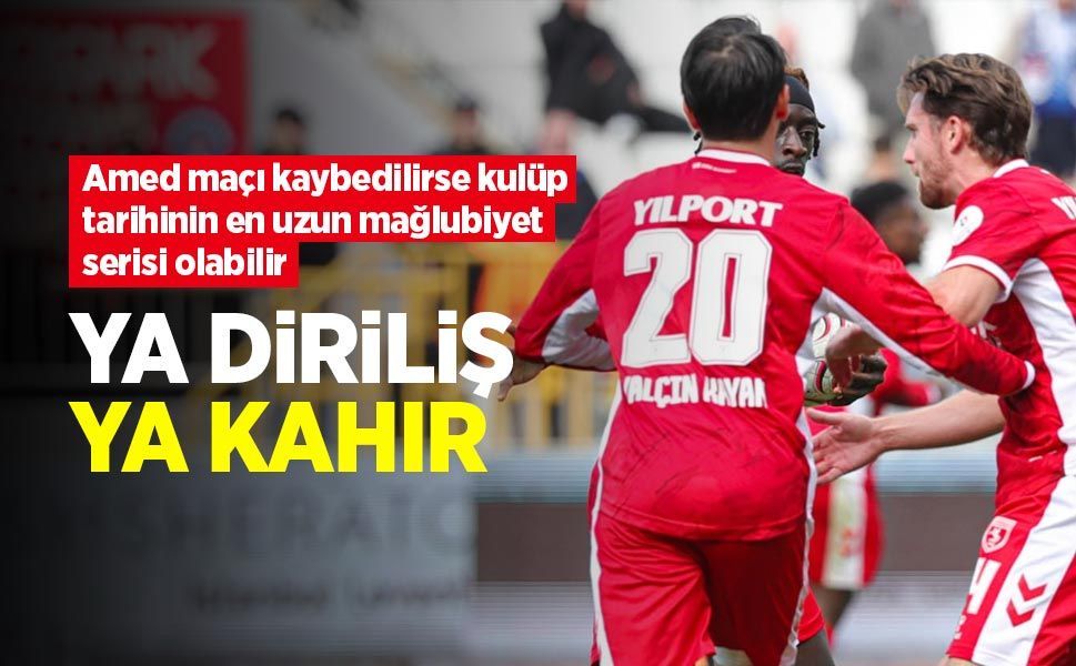 Amed maçı kaybedilirse kulüp tarihinin en uzun mağlubiyet serisi olabilir