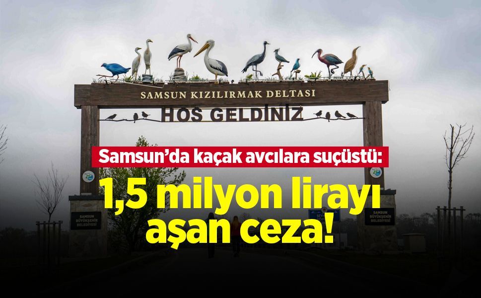 Samsun’da kaçak avcılara suçüstü: 1,5 milyon lirayı aşan ceza!