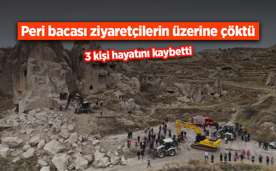 Peri bacası ziyaretçilerin üzerine çöktü