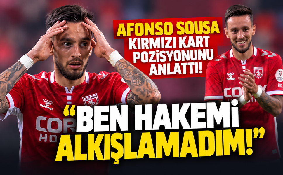 Afonso Sousa kırmızı kart pozisyonunu anlattı! "Ben hakemi alkışlamadım"