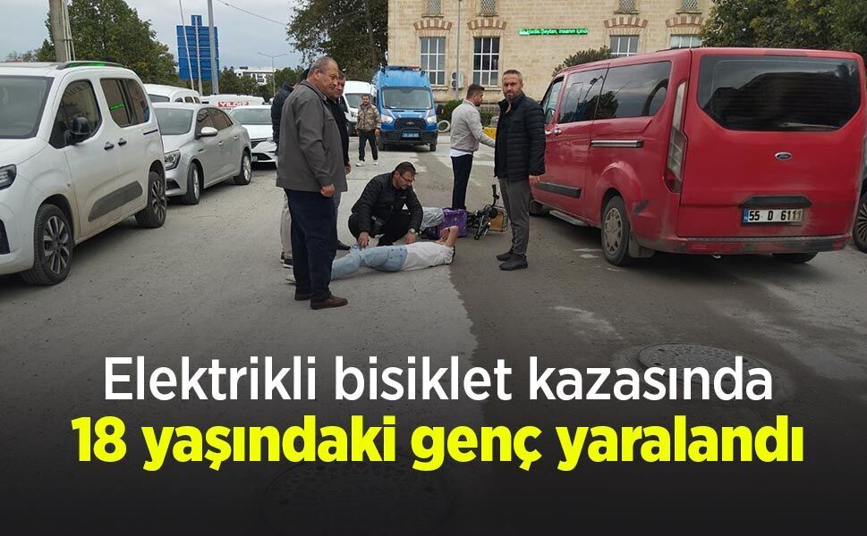 Elektrikli bisiklet kazasında 18 yaşındaki genç yaralandı