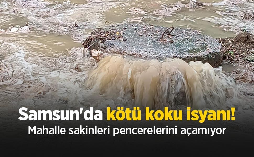 Samsun'da kötü koku isyanı! Mahalle sakinleri pencerelerini açamıyor