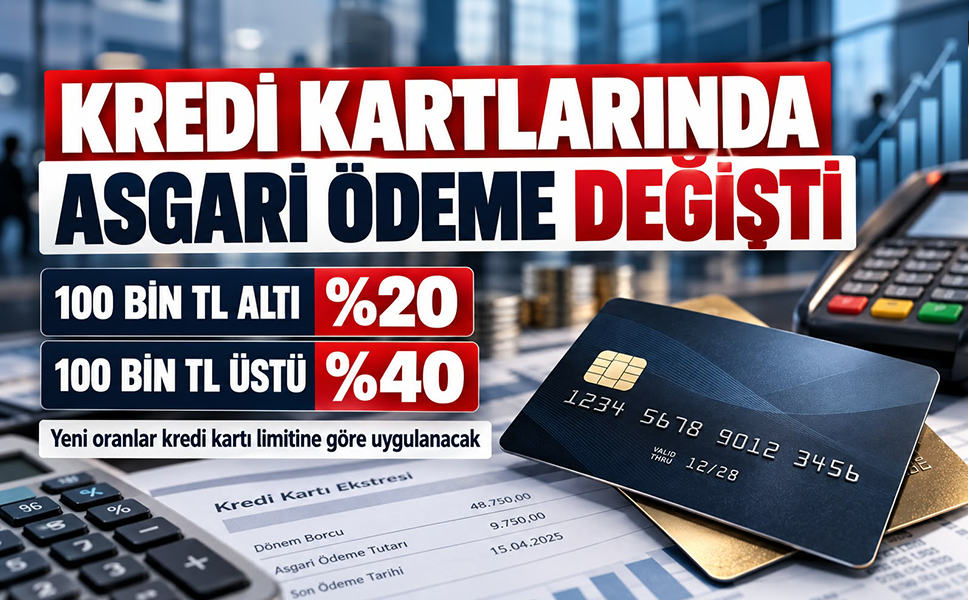 Kredi kartı kullanan milyonları ilgilendiriyor: Asgari ödeme tutarı değişti!