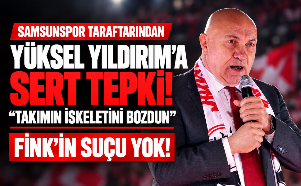 Samsunspor taraftarından Yüksel Yıldırım'a sert tepki! "Takımın iskeletini bozdun"