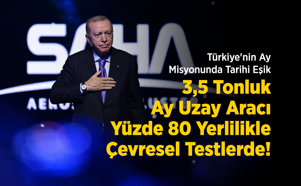 Türkiye'nin Ay Misyonunda Tarihi Eşik: 3,5 Tonluk Ay Uzay Aracı Yüzde 80 Yerlilikle Çevresel Testlerde!