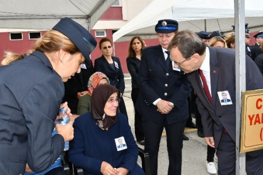 Samsun'da vefat eden Polis Okulu Müdürü için tören düzenlendi