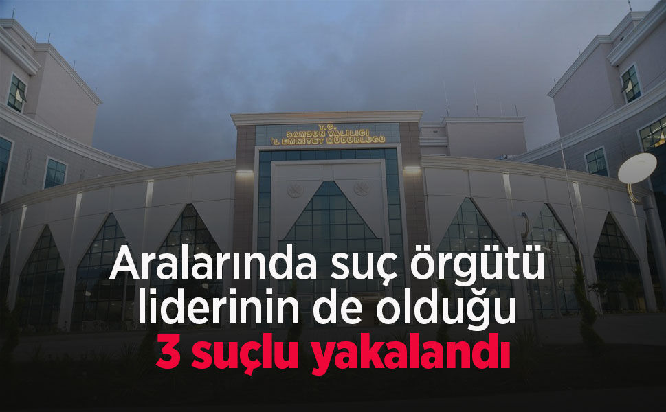 aralarında suç örgütü liderinin de olduğu 3 suçlu yakalandı