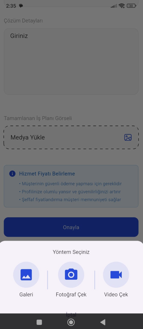 Çek Yükle